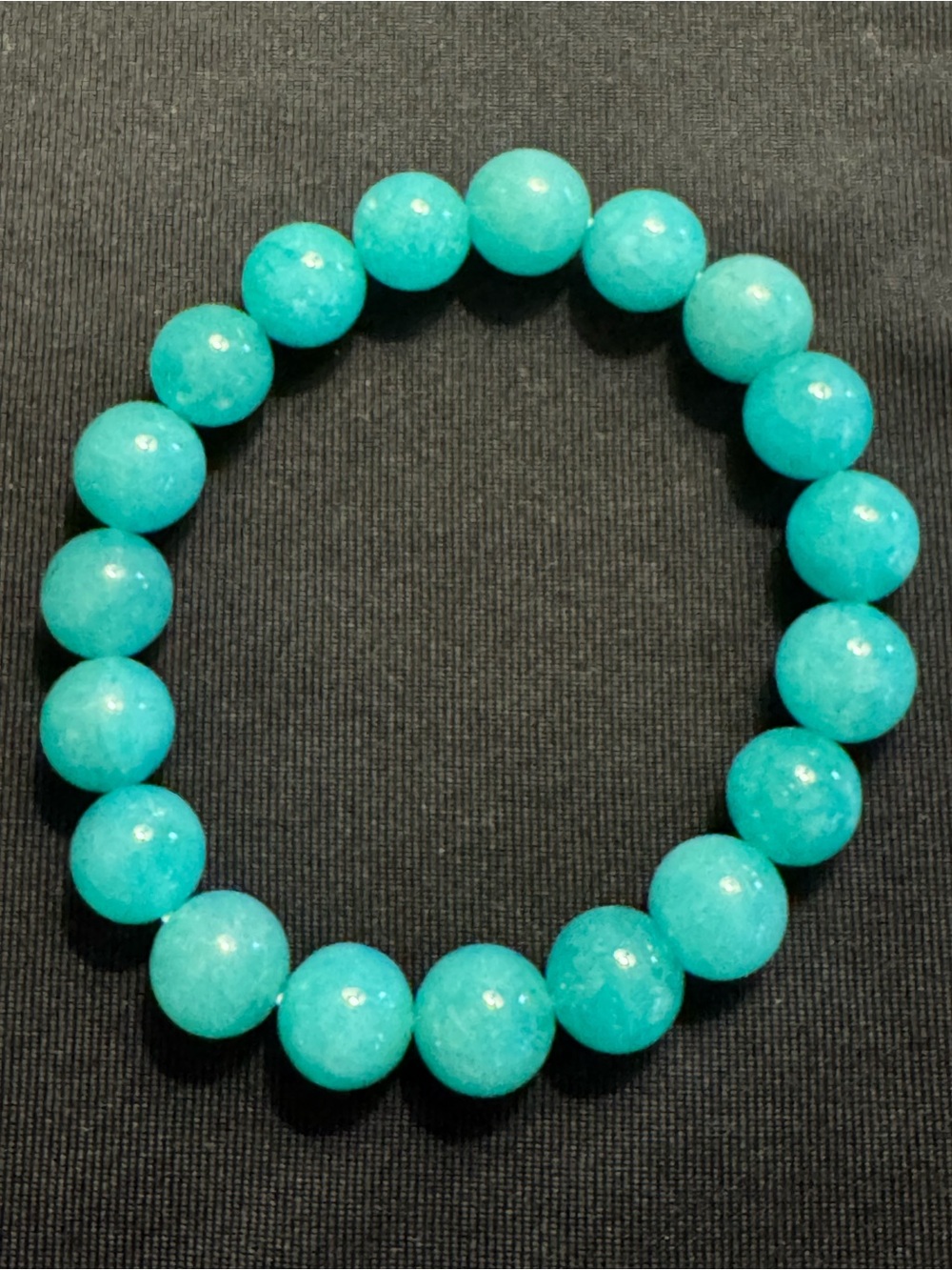 Aqua Gemstone Stretch Bracelet